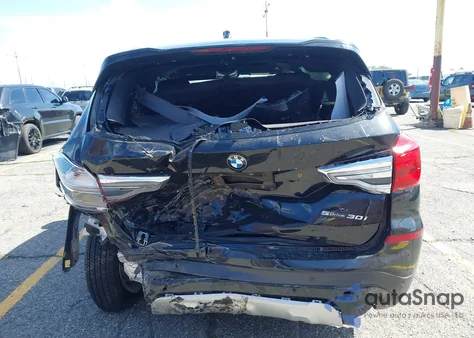 2019 BMW X3 Sdrive30I z USA, uszkodzony, nr VIN 5UXTR7C53KLF32882